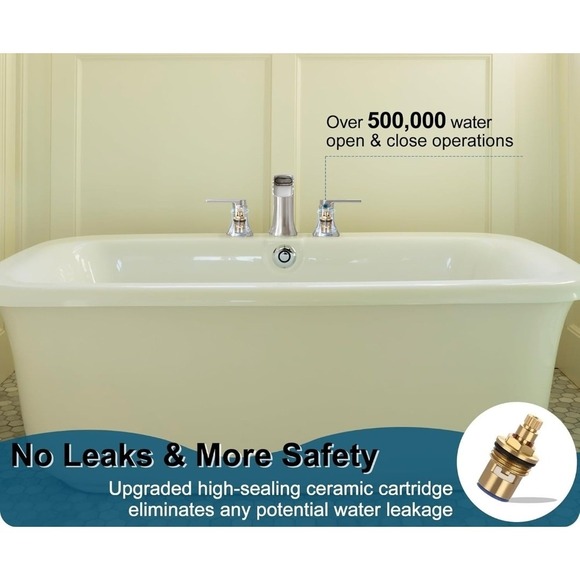 NEW waterfall bathtub faucet, never used - Picture 8 of 10